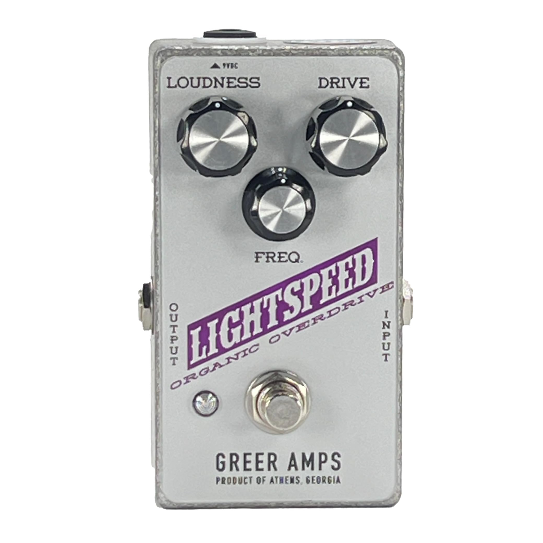 Greer Amps Lightspeed Organic Overdrive - Exclusive Silver/Purple Greer Amps Lightspeed Organic Overdrive - Exclusive Silver/Purple