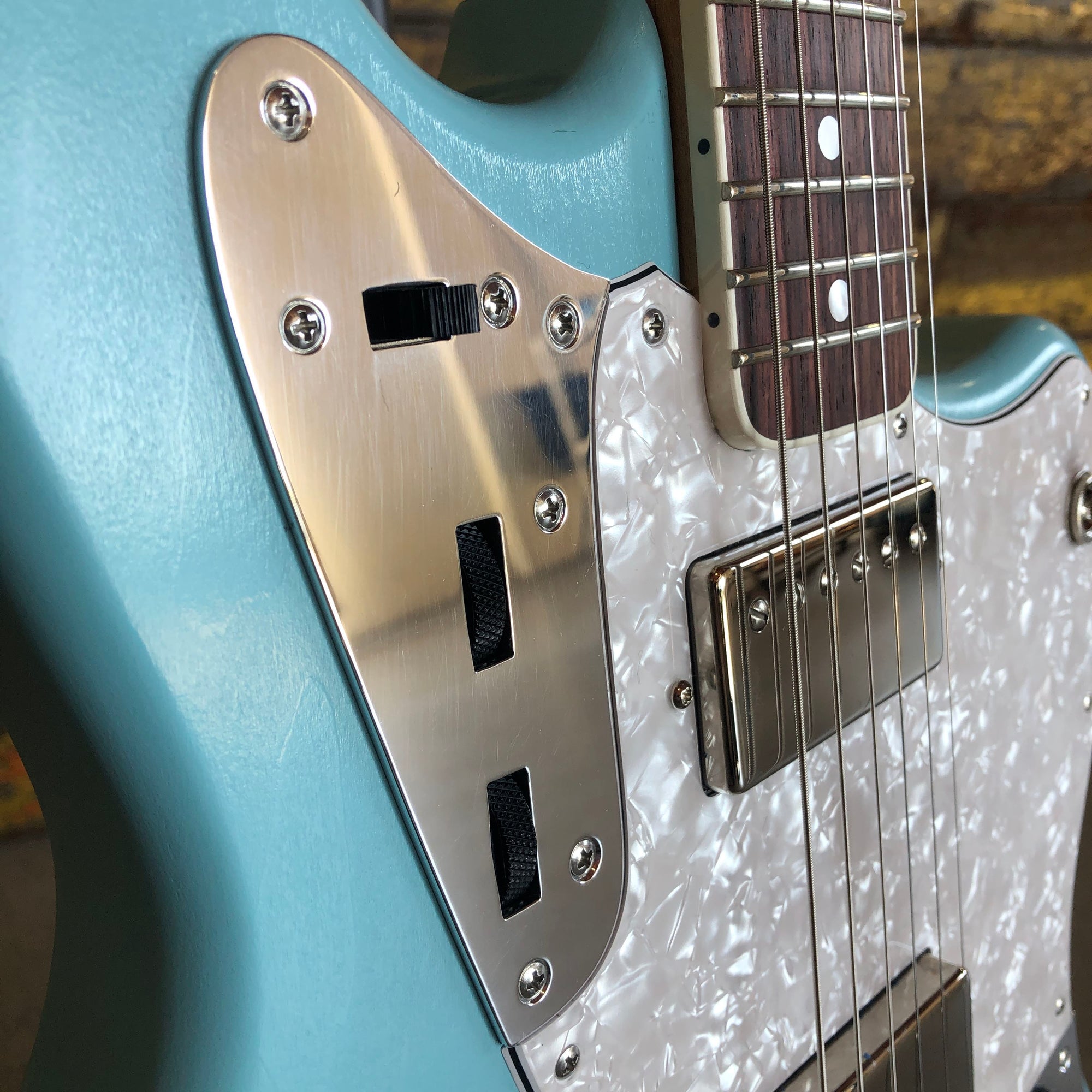 Bilt Guitars Zaftig Vibrato, Daphne Blue, #19616