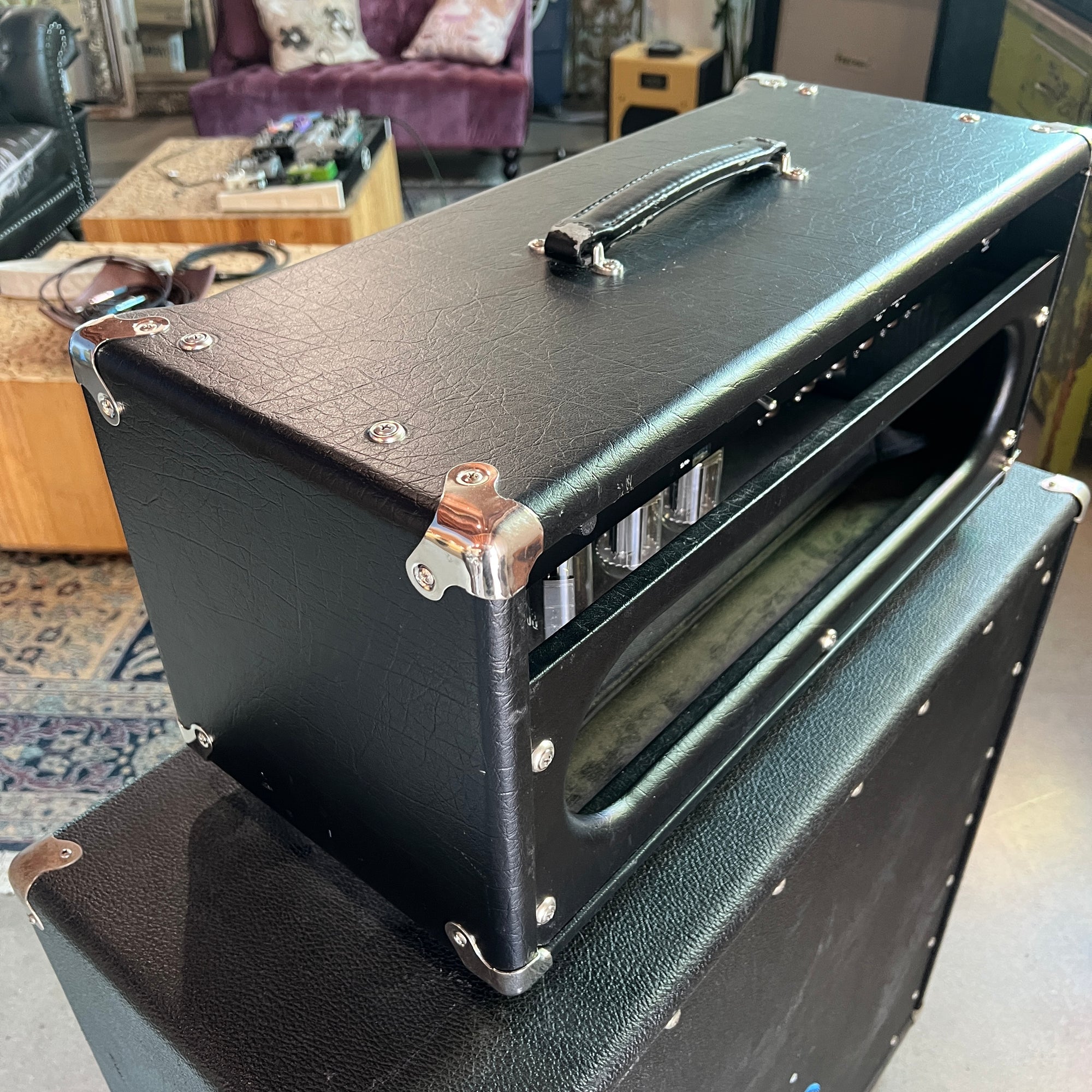 Krinard “Lighthouse” Dual‑Tremolo Head Scratch‑Built by Original Two Rock Founder Bill Krinard | Joey Landreth–Inspired | Original Lighthouse Artwork | 50 W 6L6