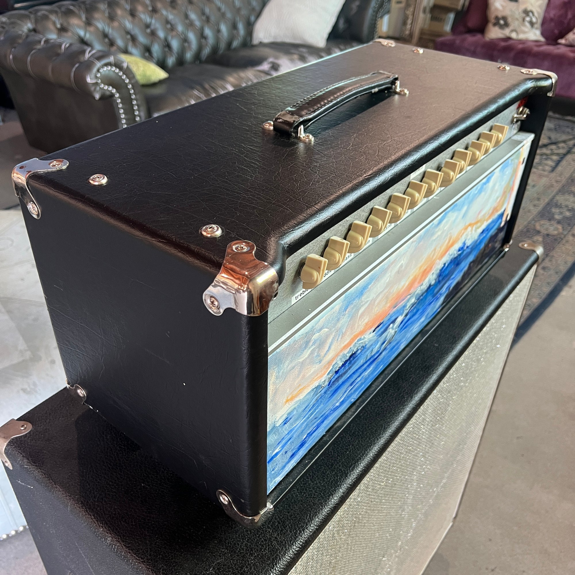 Krinard “Lighthouse” Dual‑Tremolo Head Scratch‑Built by Original Two Rock Founder Bill Krinard | Joey Landreth–Inspired | Original Lighthouse Artwork | 50 W 6L6