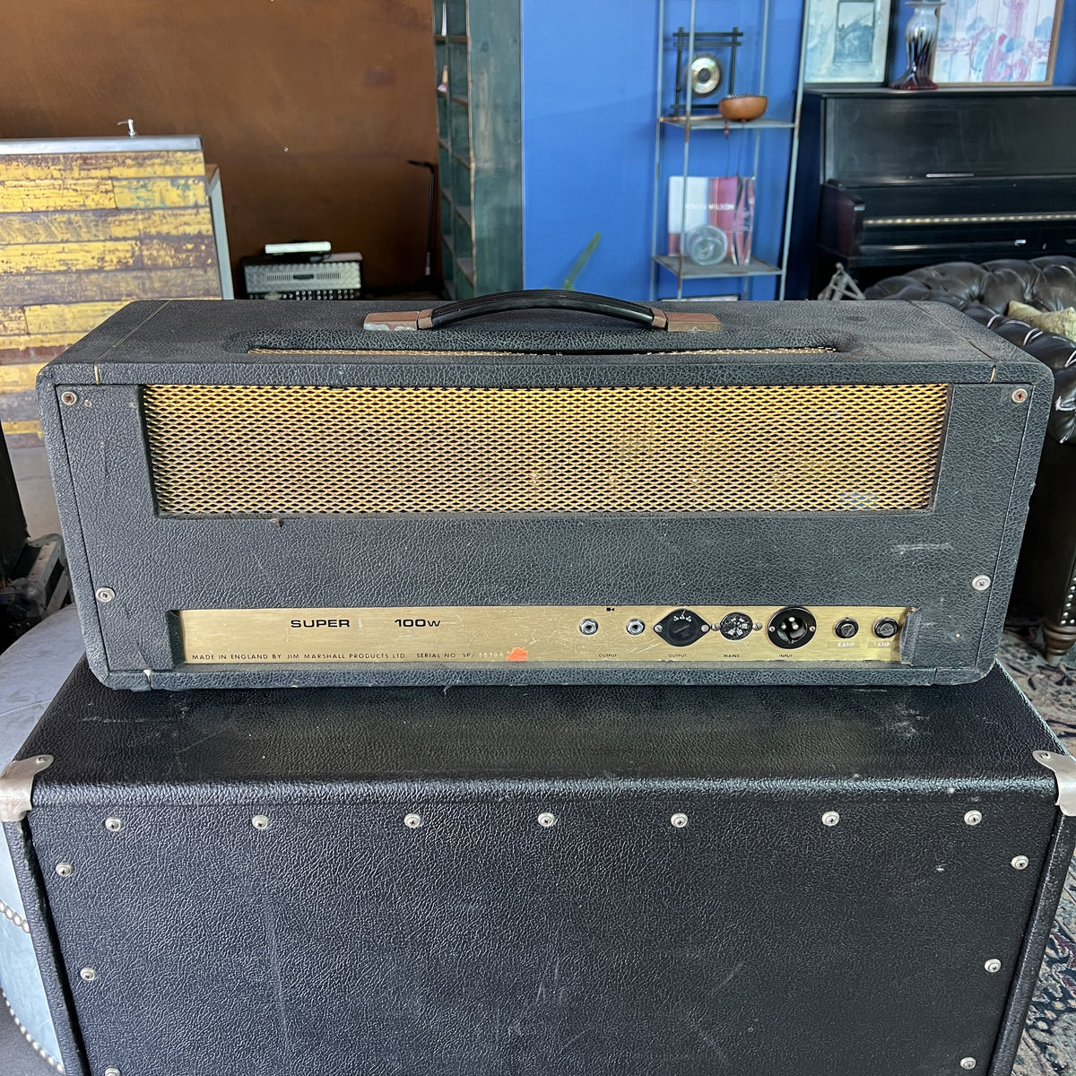 Vintage 1969 Marshall Super PA 100W Amplifier Head (SP / 1619A) – Super Lead Modded