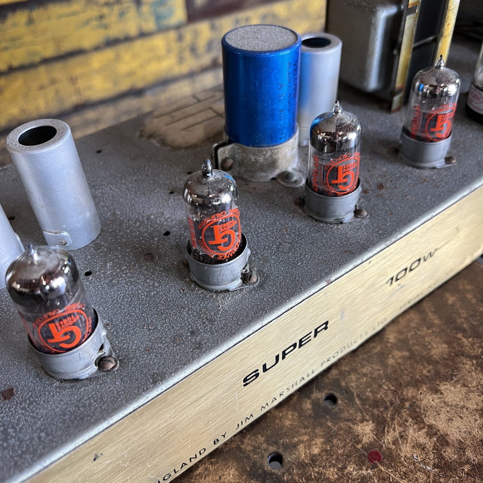 Vintage 1969 Marshall Super PA 100W Amplifier Head (SP / 1619A) – Super Lead Modded