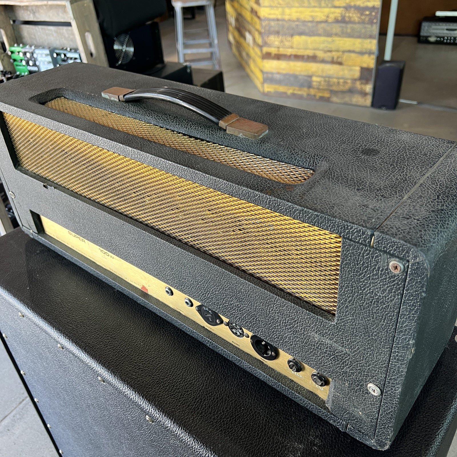 Vintage 1969 Marshall Super PA 100W Amplifier Head (SP / 1619A) – Super Lead Modded