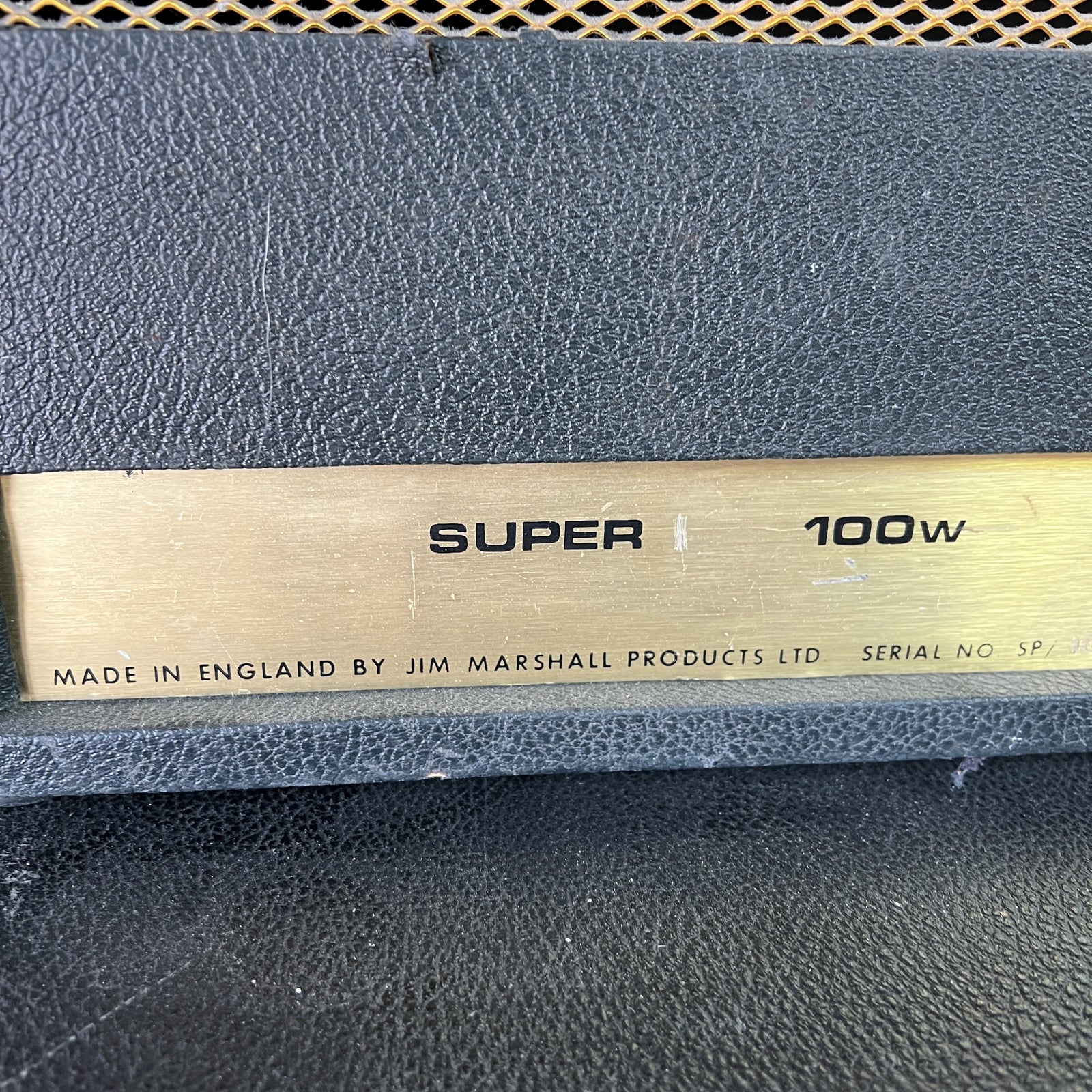 Vintage 1969 Marshall Super PA 100W Amplifier Head (SP / 1619A) – Super Lead Modded