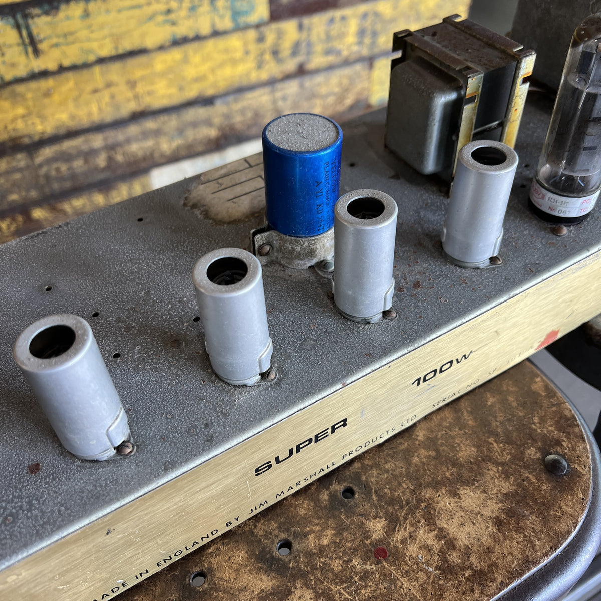Vintage 1969 Marshall Super PA 100W Amplifier Head (SP / 1619A) – Super Lead Modded