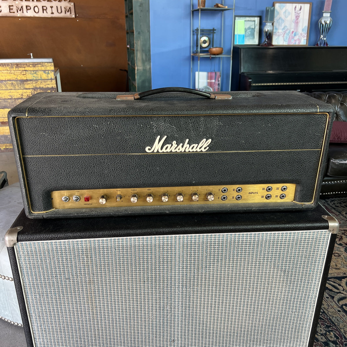 Vintage 1969 Marshall Super PA 100W Amplifier Head (SP / 1619A) – Super Lead Modded