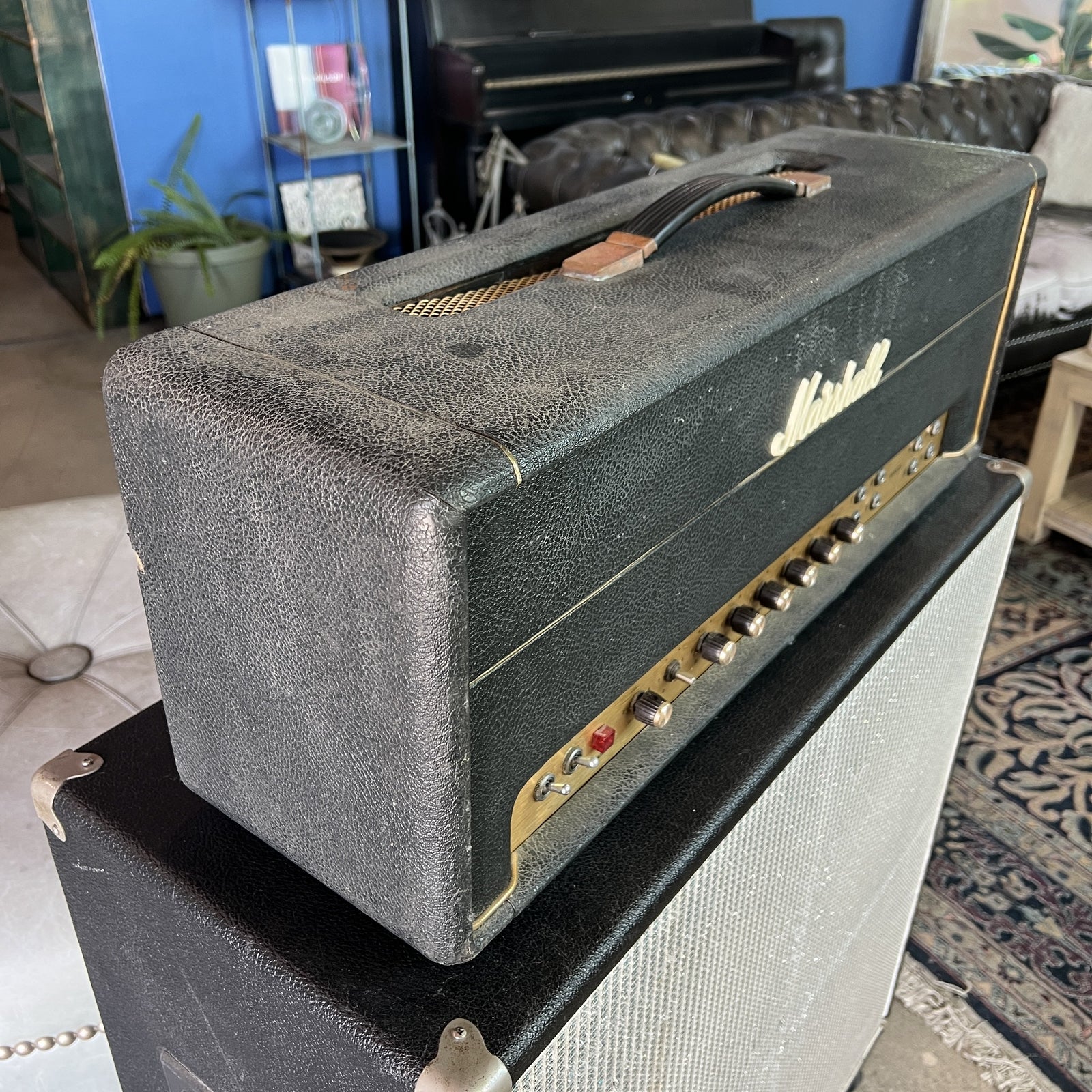Vintage 1969 Marshall Super PA 100W Amplifier Head (SP / 1619A) – Super Lead Modded