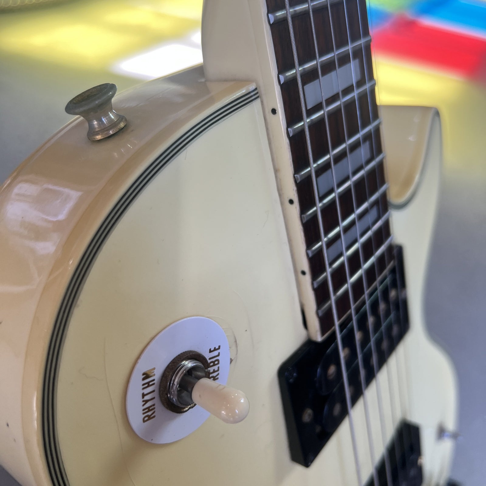1977 Ibanez Model 2350 Custom Lawsuit Era Electric Guitar - Antique White (Steve Jones Sex Pistols Tribute)