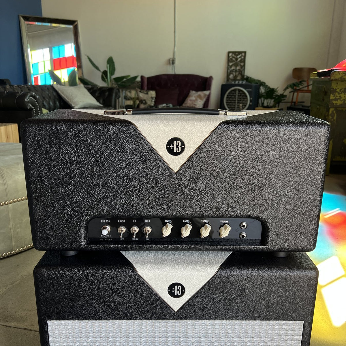 Divided by 13 CCC 9/15 Head - Black Bronco Tolex / Cream V