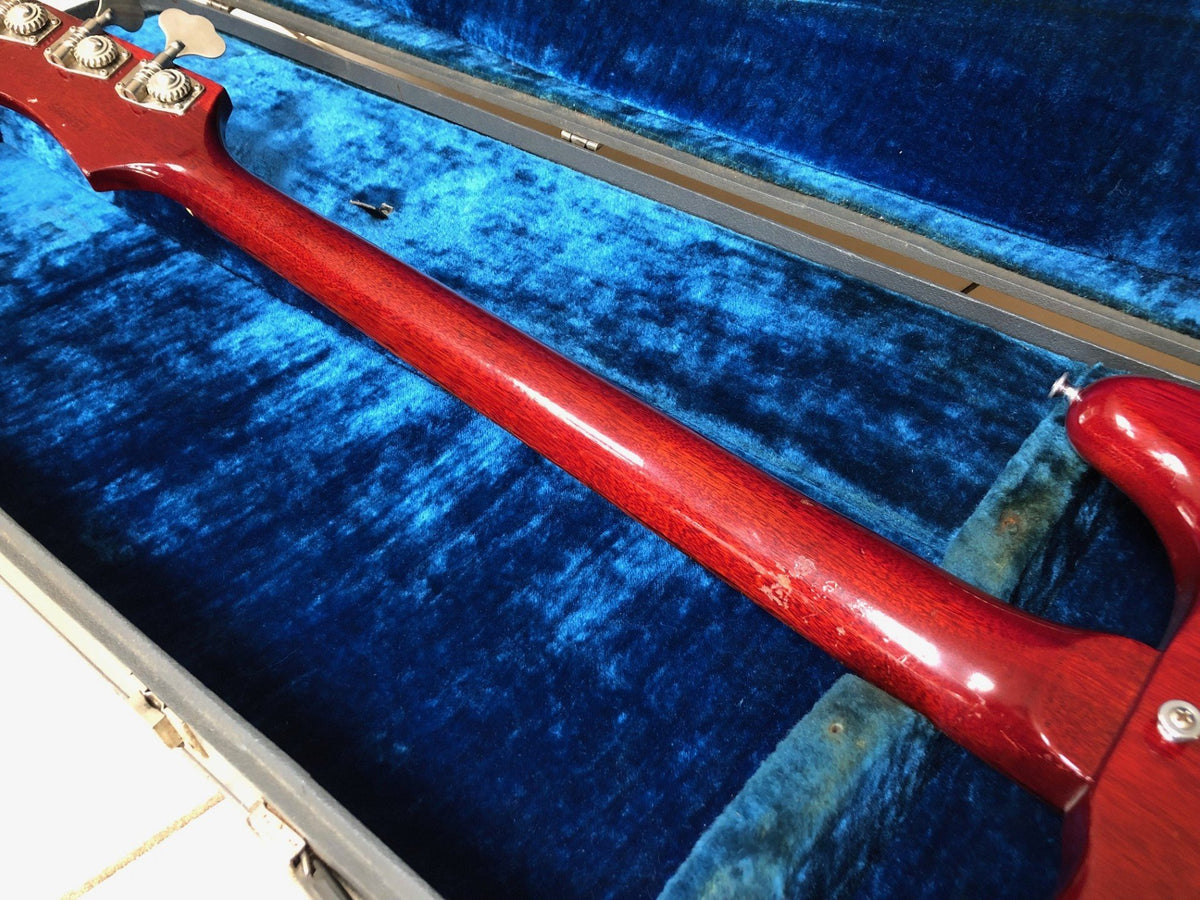 Vintage 1964 Epiphone Newport bass guitar and case 100% original