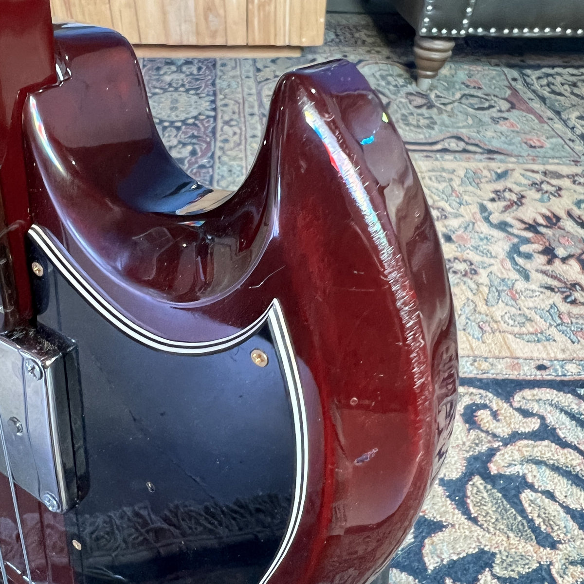 Vintage 1970s Greco EB420 Bass Guitar – Cherry Red (Made in Japan)