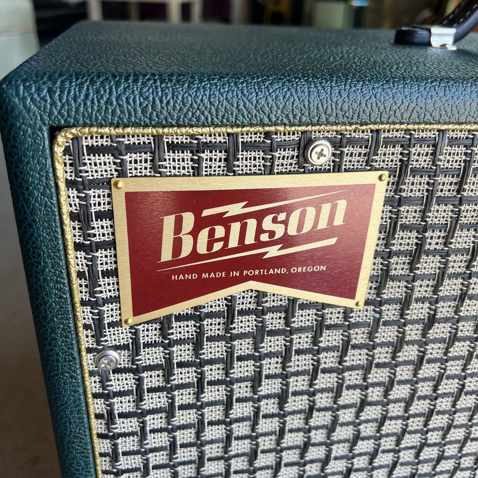 Benson Amps 1x12 Dovetailed Pine Cabinet angled view