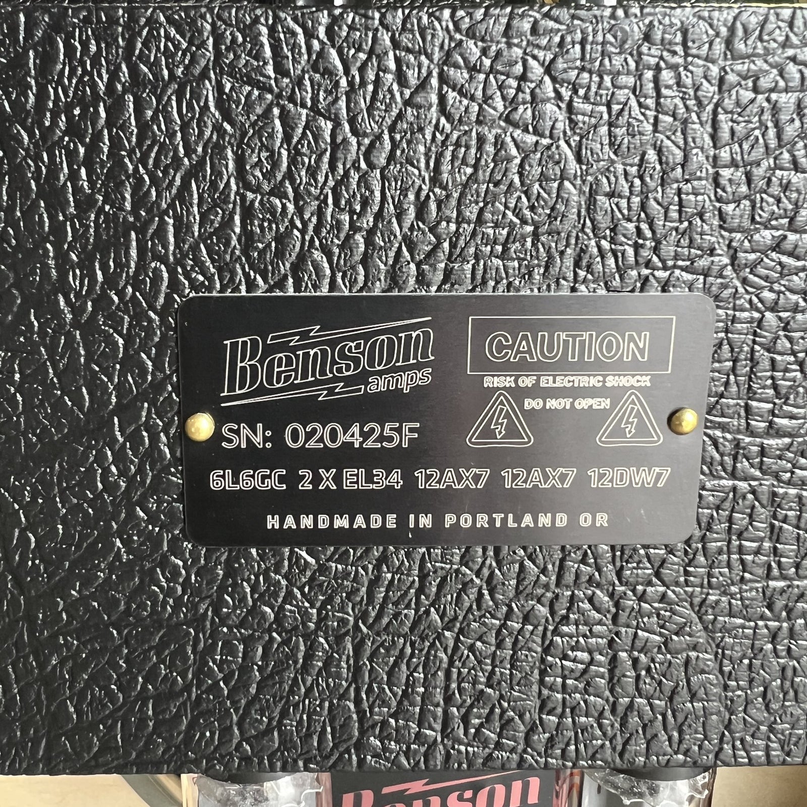 Benson Amps Bellringer - Black / Check