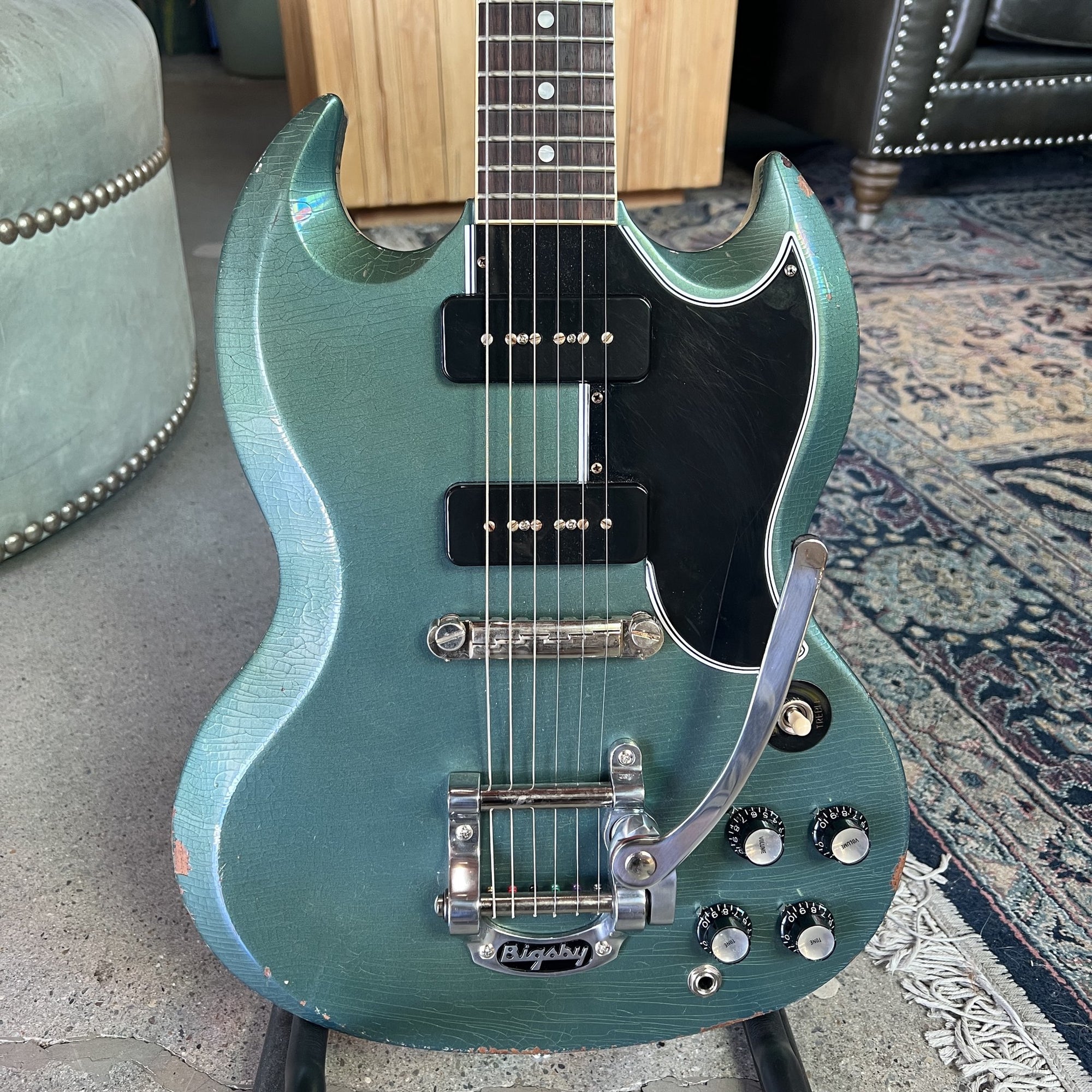 Gibson Murphy Lab '63 SG Special | Light Aged Pelham Blue w