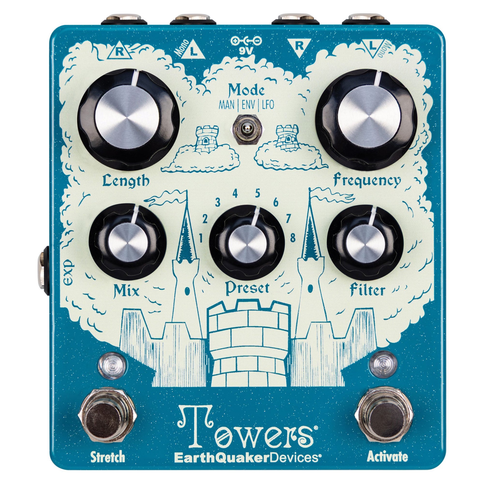 EarthQuaker Devices Towers V1 Stereo Soundscape Generator | EQD