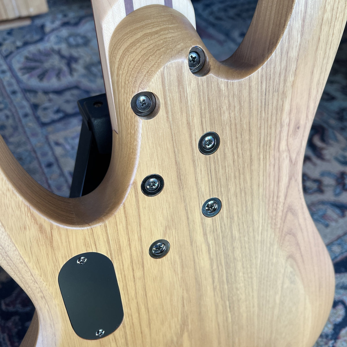 ESP LTD B-204SM Spalted Maple Bass Guitar – 4-String, Natural Satin