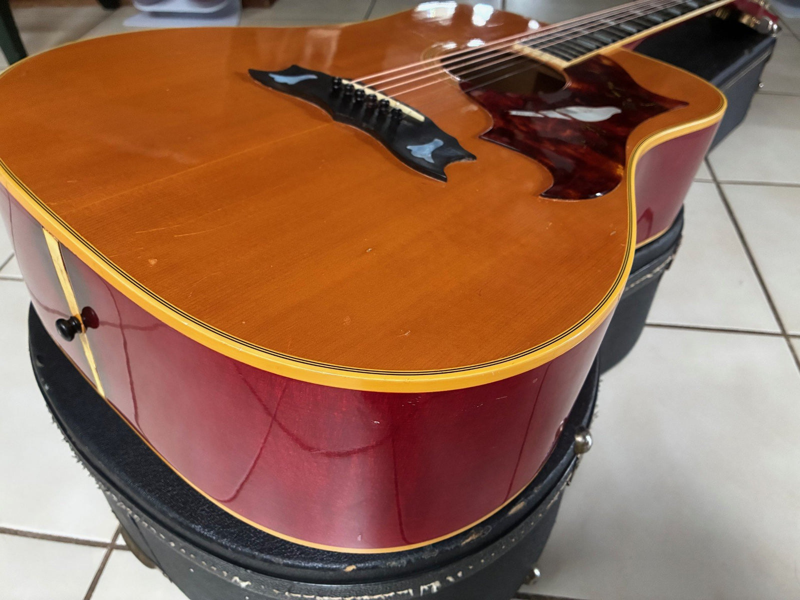 Vintage 1973 Gibson Dove Acoustic Guitar and Case