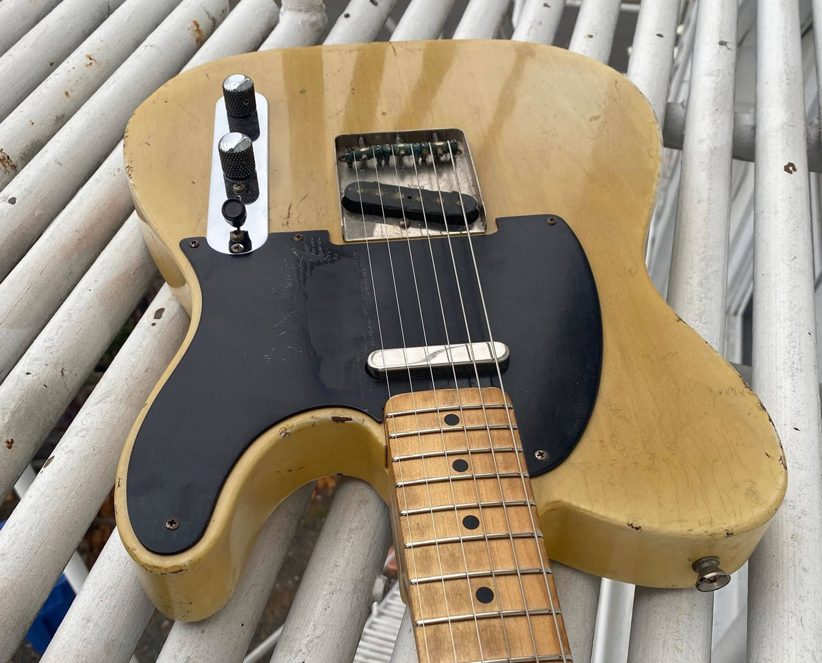 Revelator Guitars - '50s Retrosonic T-Style - Black Guard / Butterscotch Blonde #62145