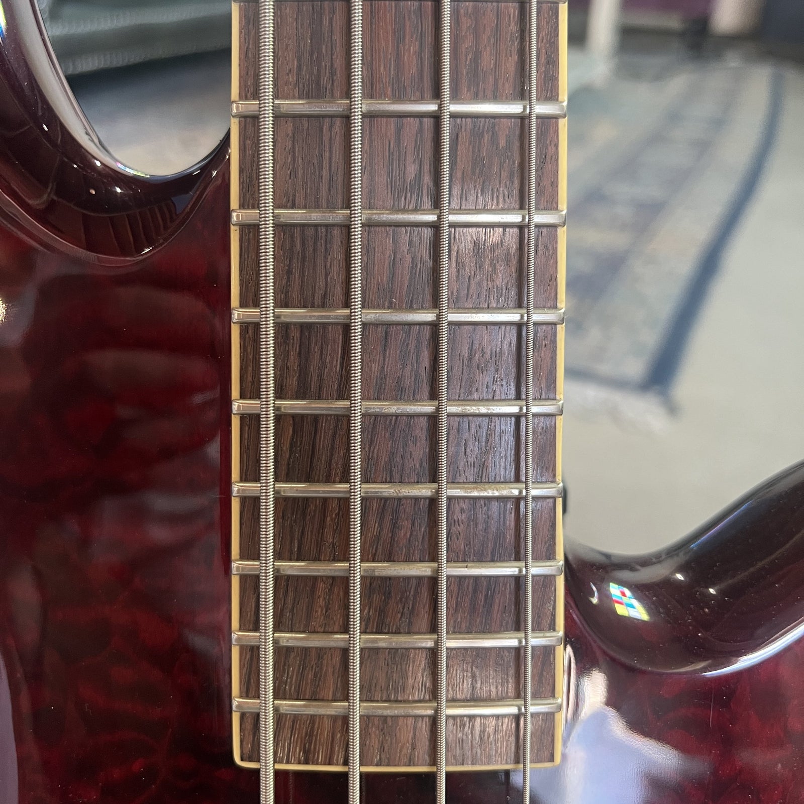 2007 Schecter Diamond Series Elite 4 Bass Guitar - Crimson Red (Crafted in South Korea)