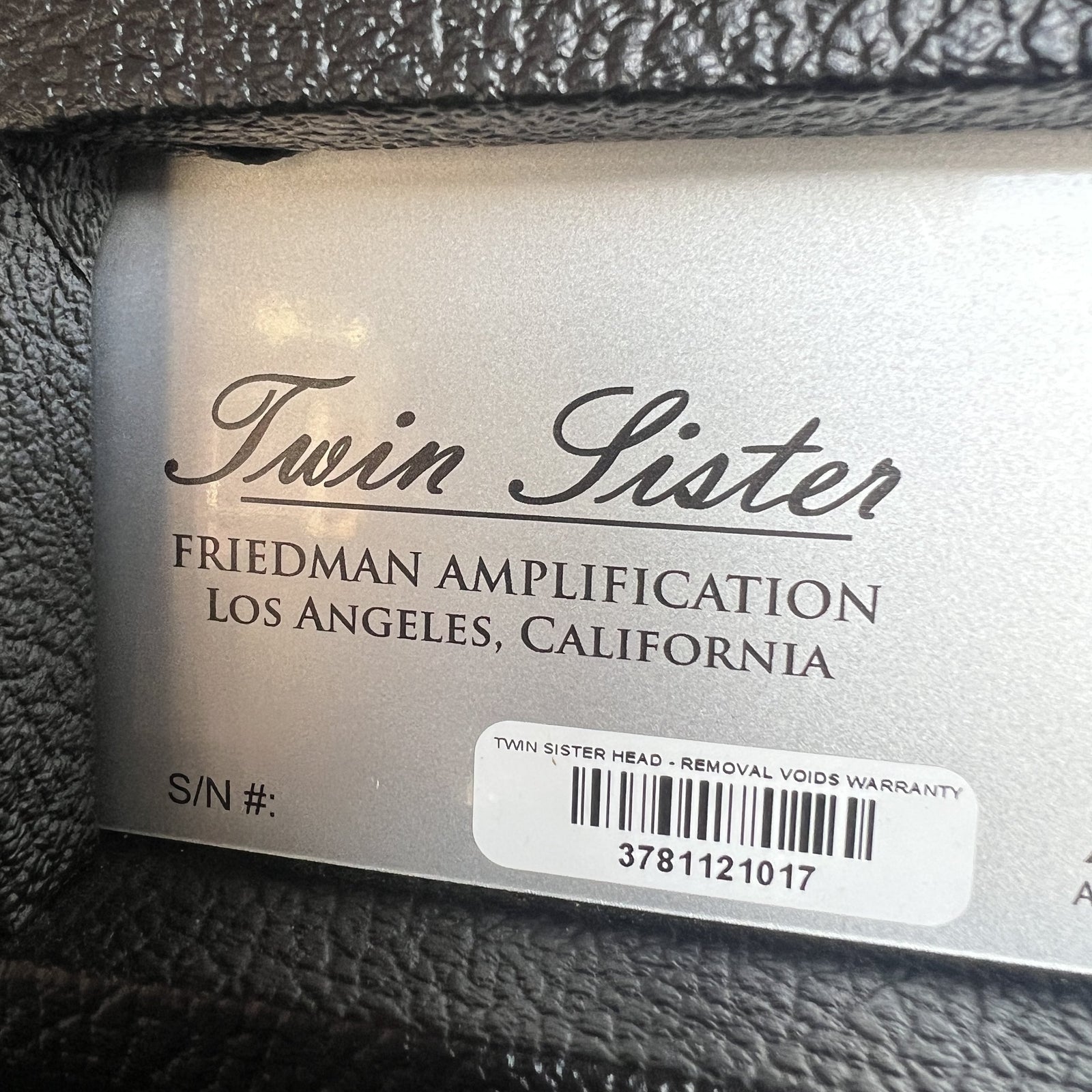 Friedman Twin Sister 40-Watt Dual-Channel Head with 2x12 Vertical Extension Cabinet