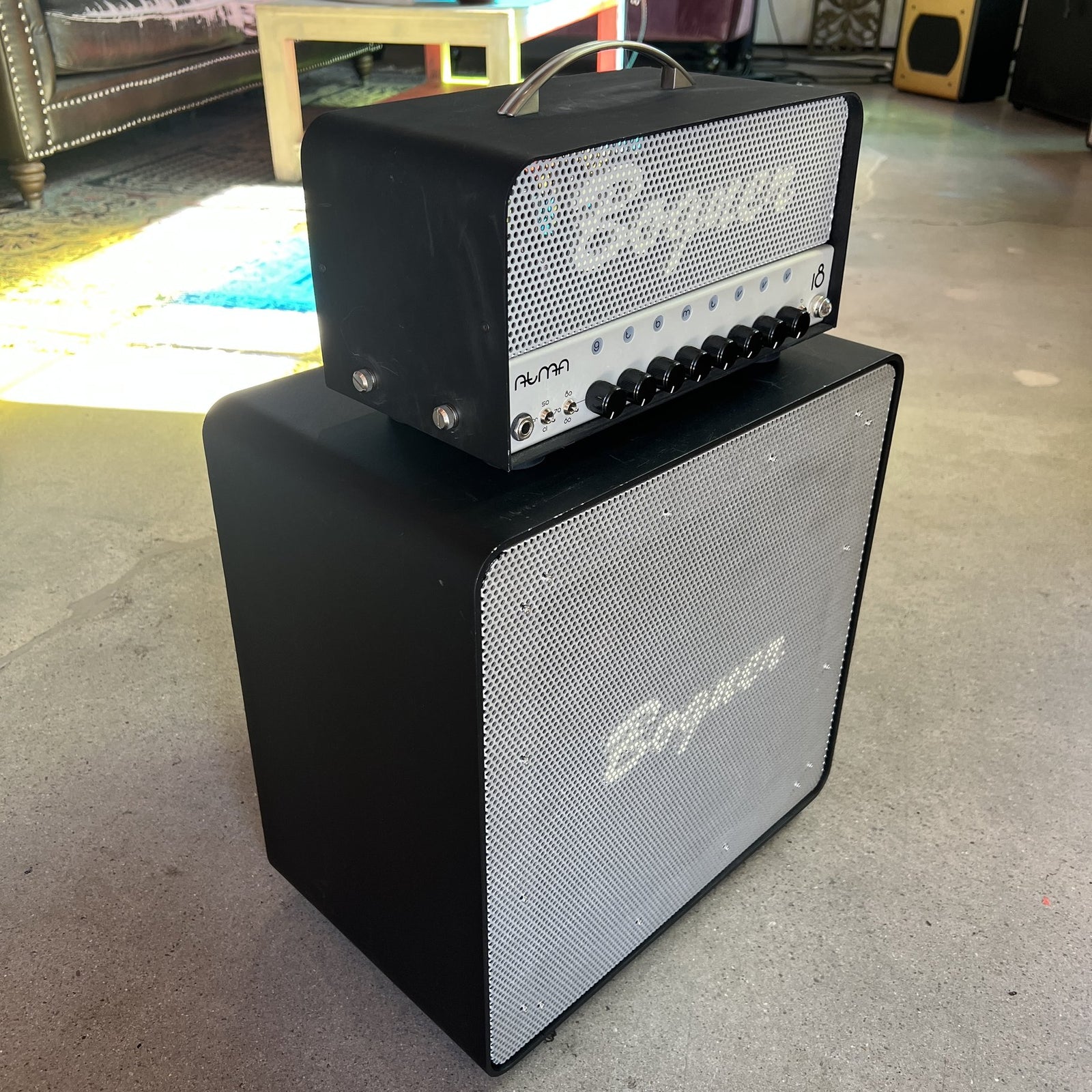 Bogner Atma 18/5/1-Watt 3-Channel Tube Head w/ 112AT Open Back Cabinet