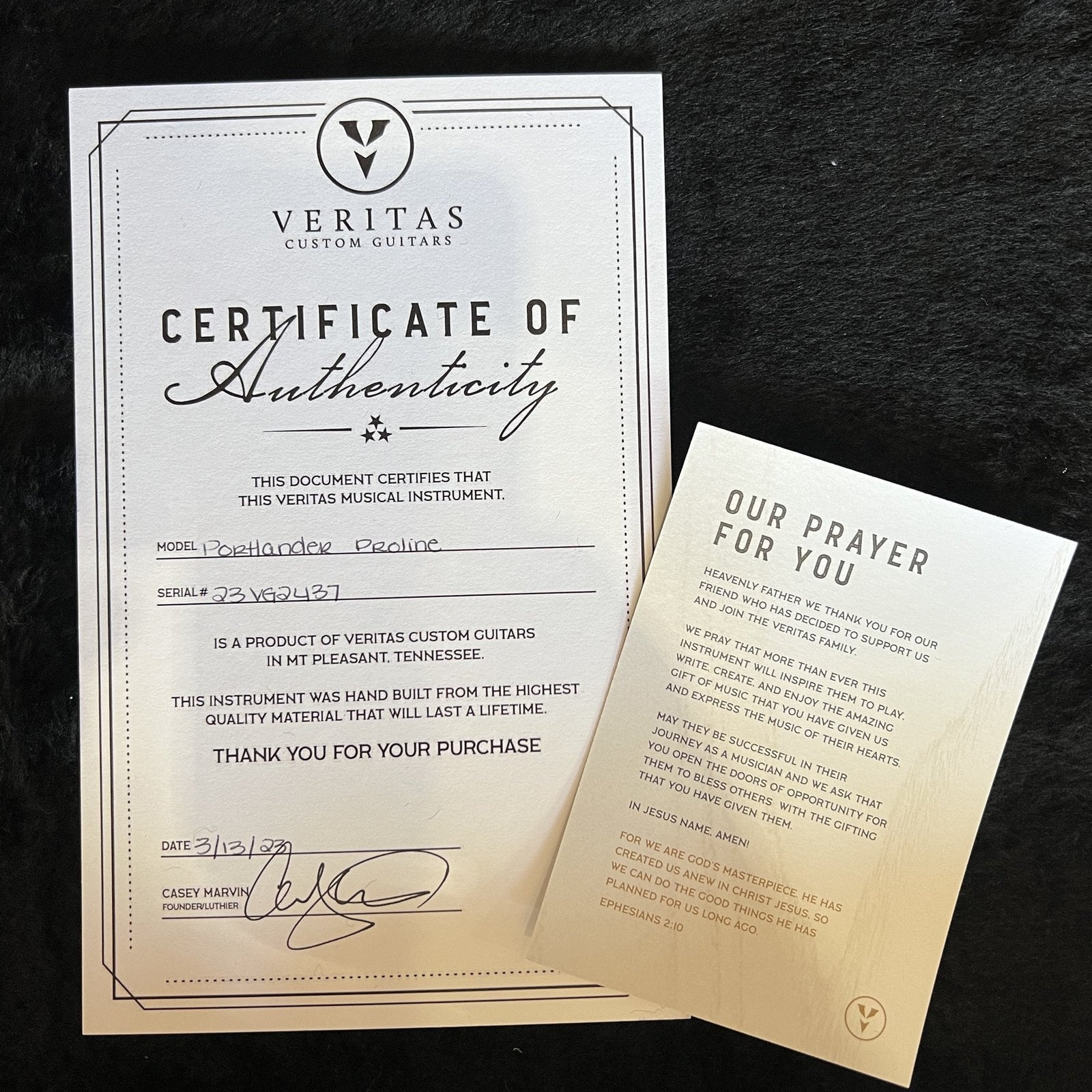 Veritas Custom Guitars Portlander Proline - 2023