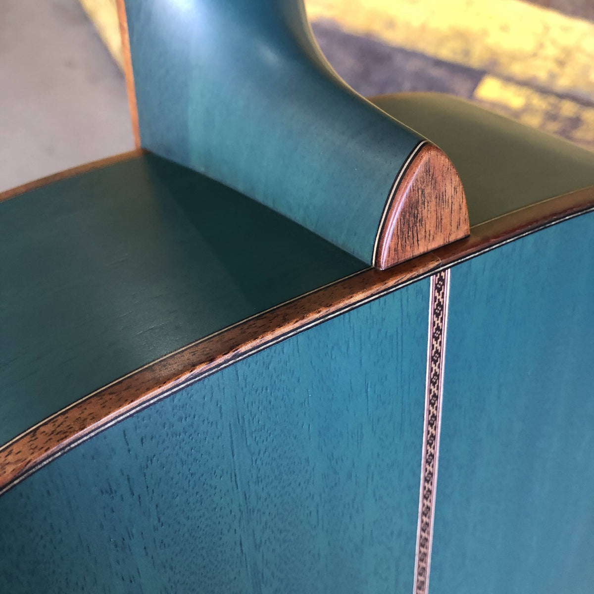 Morris FLB-80 Acoustic Electric Guitar - Turquoise Blue