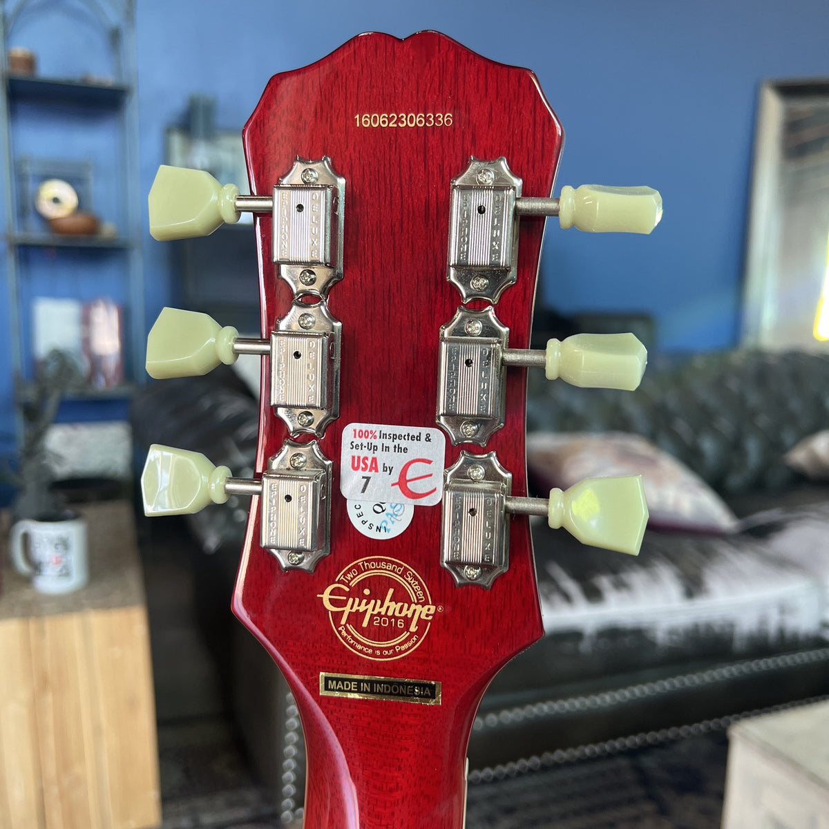 2016 Epiphone Les Paul Florentine PRO Semi-Hollow – Faded Cherry Burst
