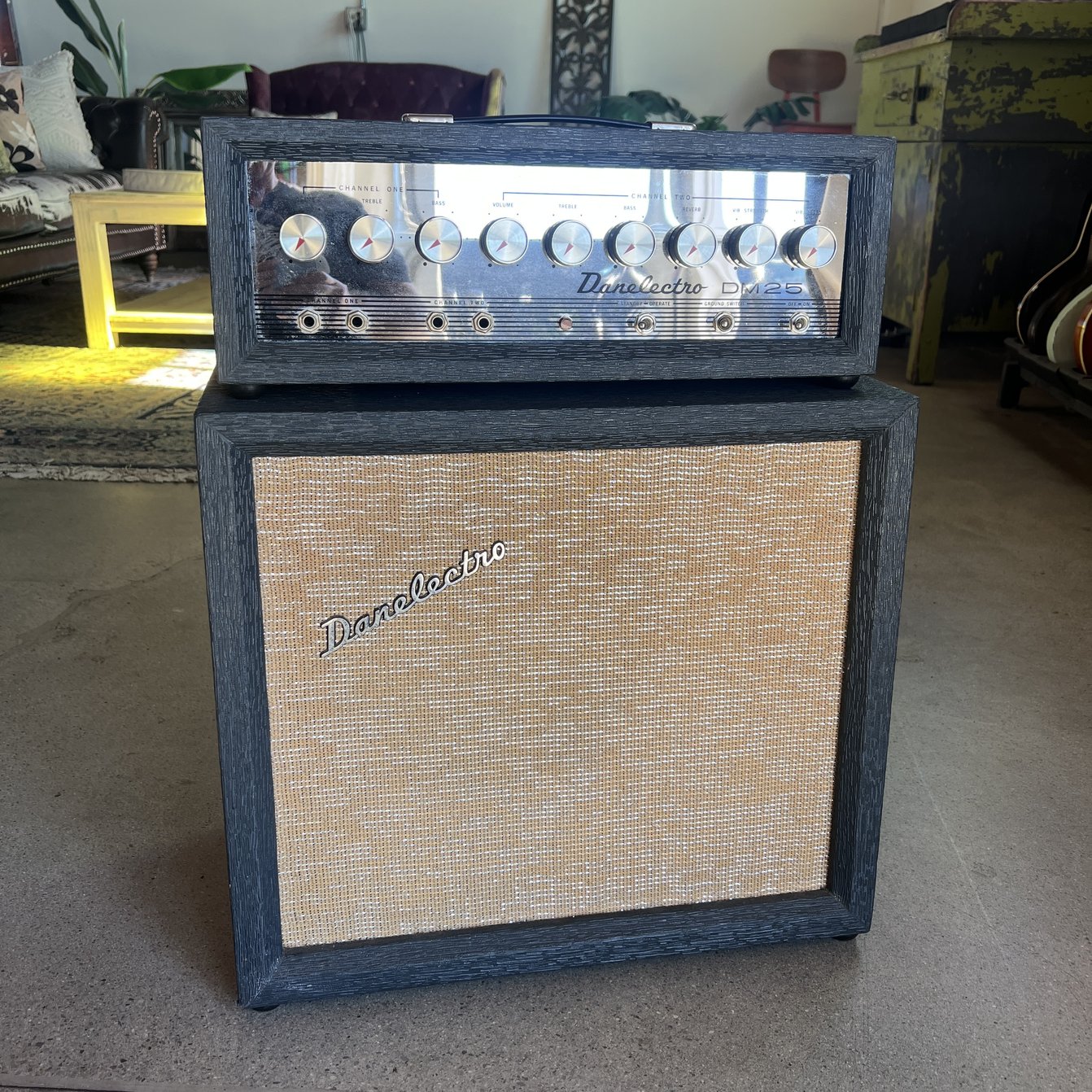 1965 Danelectro DM25 Guitar Amplifier - Head / Cabinet