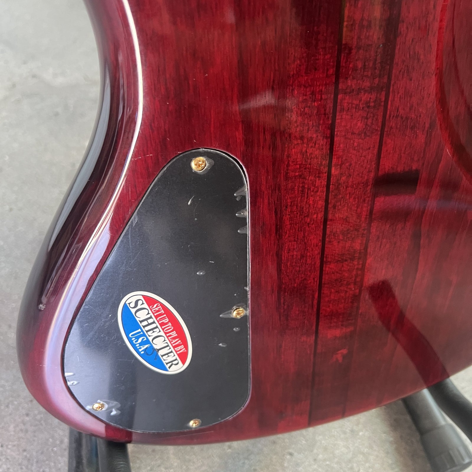 2007 Schecter Diamond Series Elite 4 Bass Guitar - Crimson Red (Crafted in South Korea)