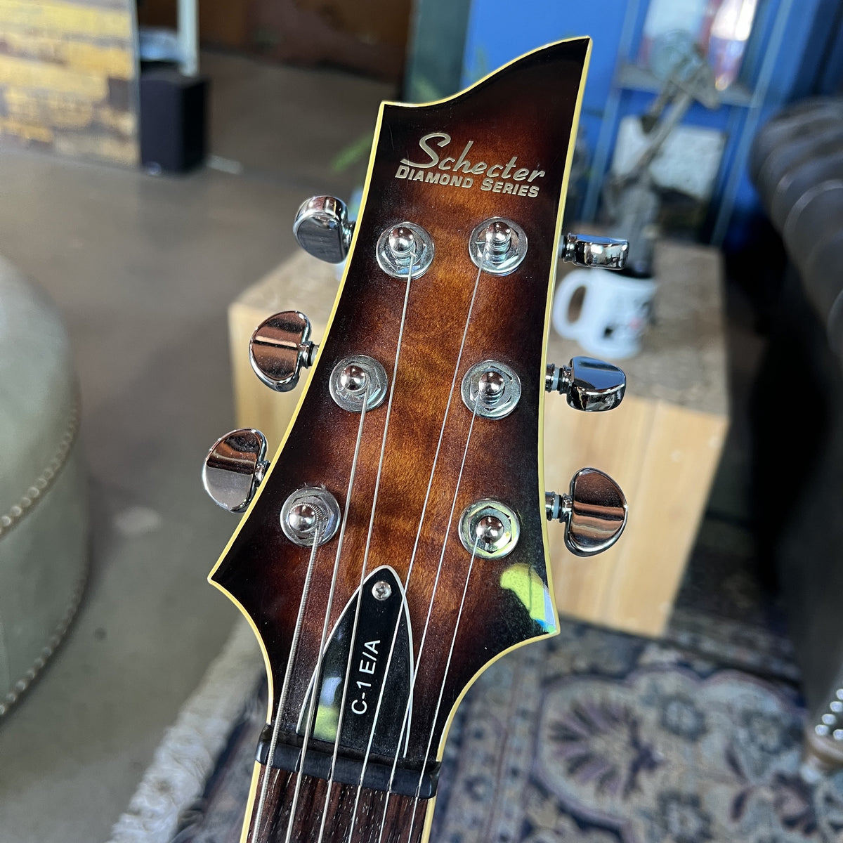 2006 Schecter Diamond Series C-1 E/A Semi-Hollow Hybrid Guitar – Dark Vintage Sunburst