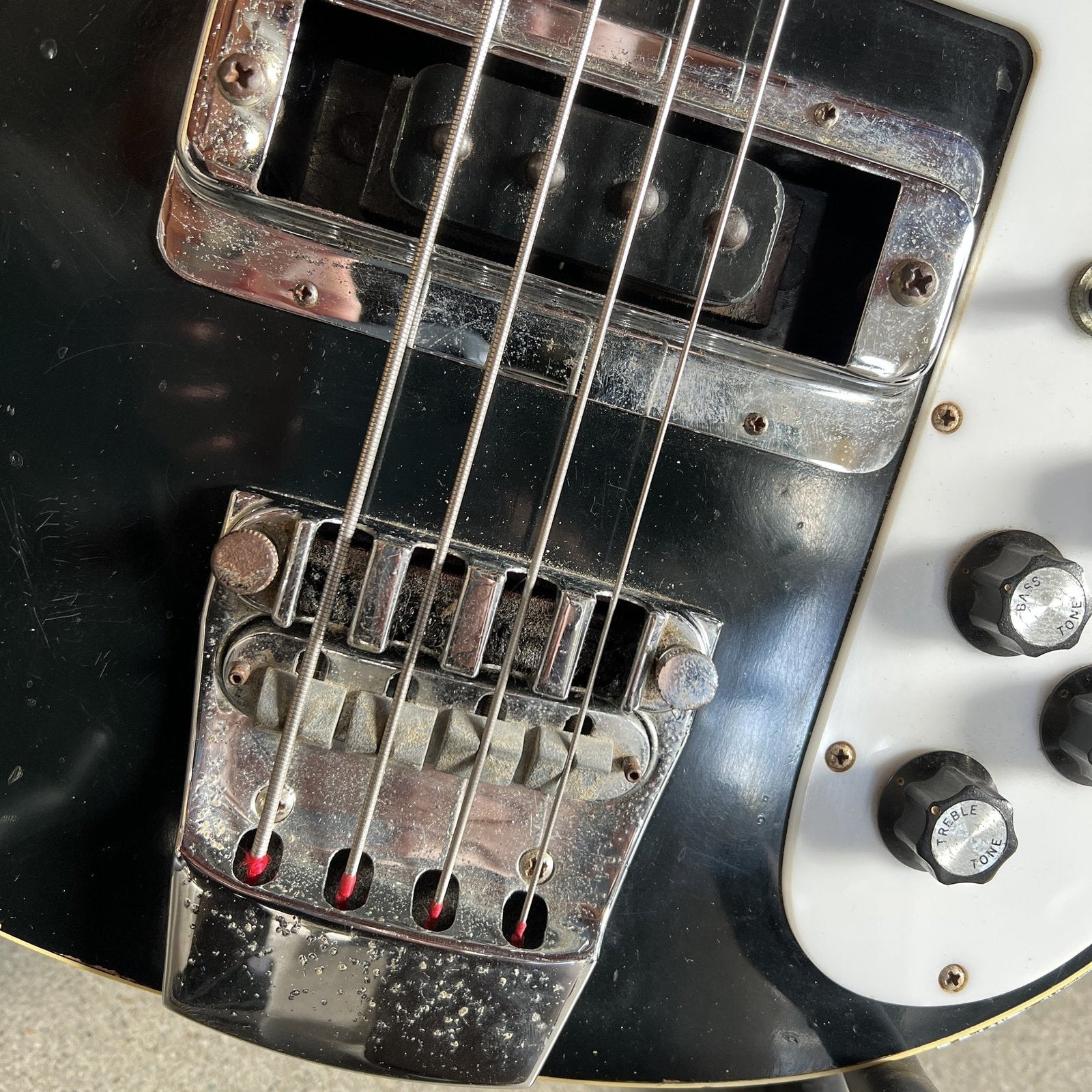 1975 Rickenbacker 4001 Bass Guitar - Jetglo