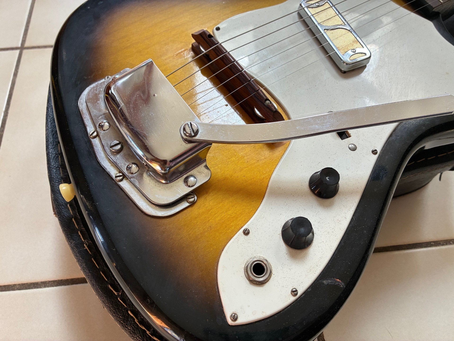 Vintage 1960's Harmony Bobkat Dearmond Gold Foil Pickup