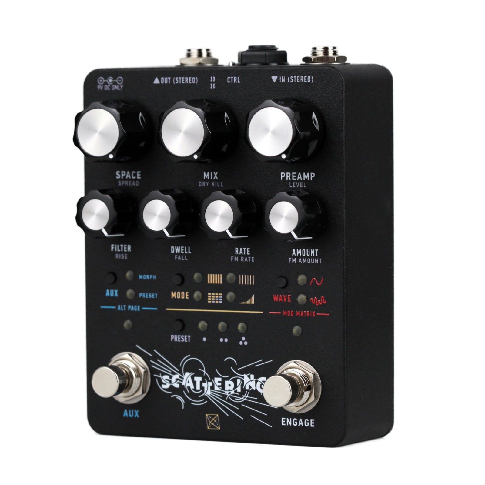 EAE Scattering Reverb Pedal Front Panel