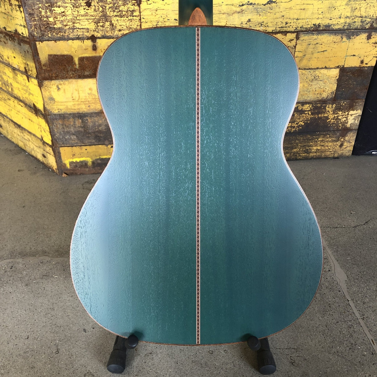 Morris FLB-80 Acoustic Electric Guitar - Turquoise Blue
