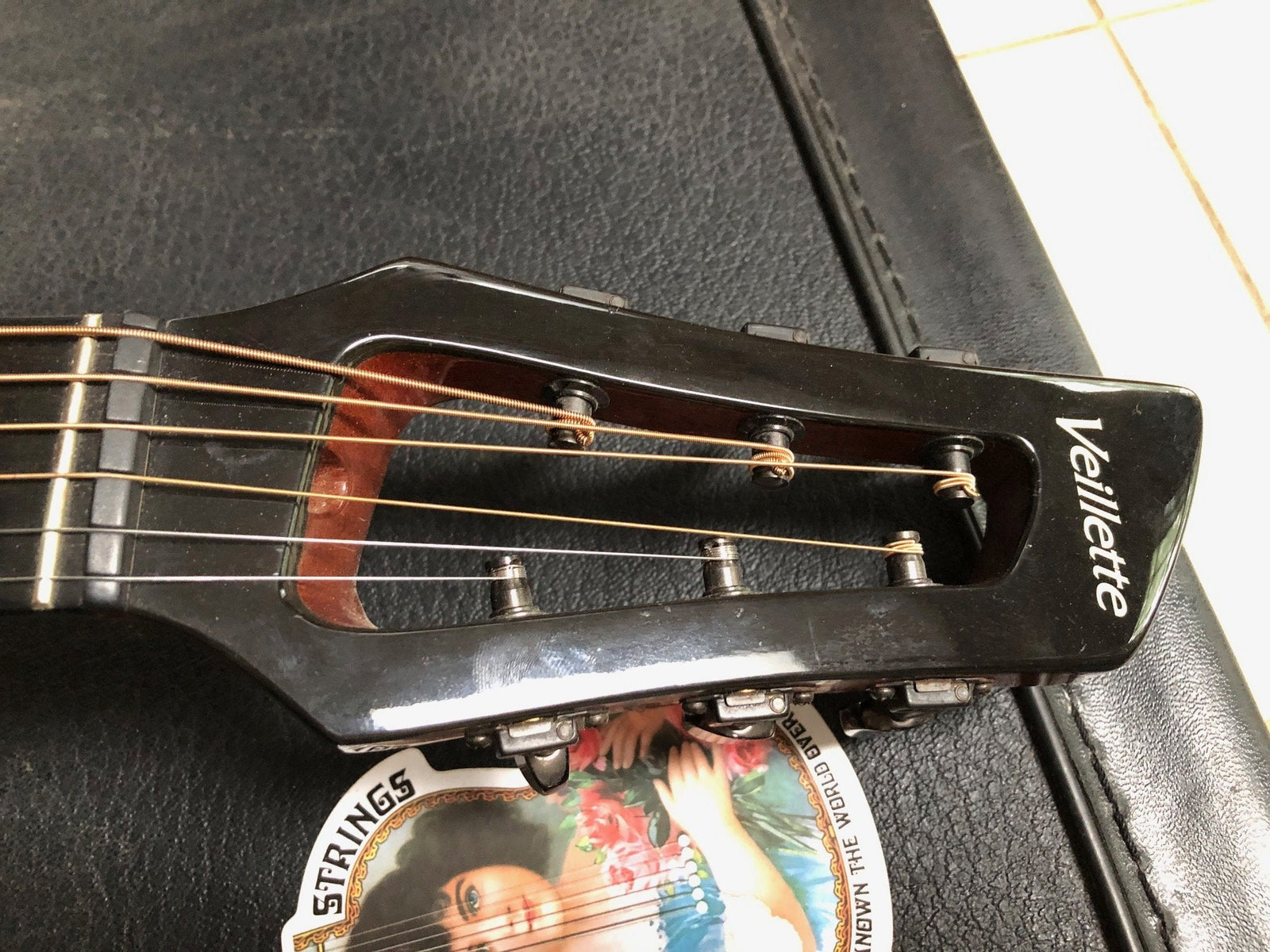 2011 Veillette Double Neck Acoustic Guitar w/Flight Case