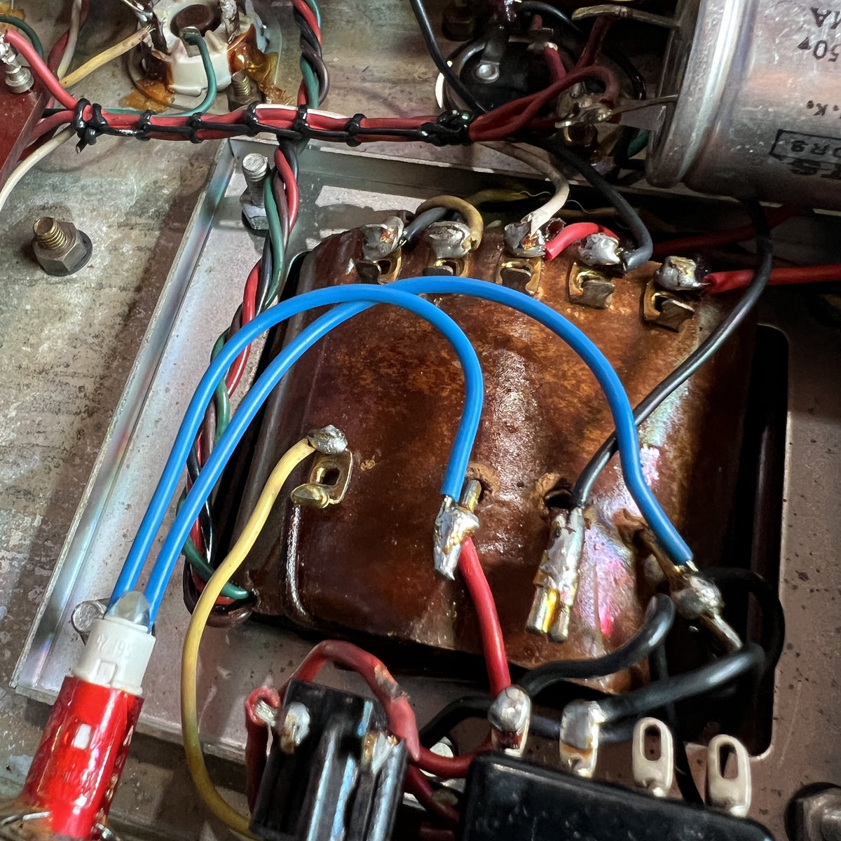 1967 Marshall JTM 50 "Black Flag" Plexi | Original Drake 784-128 & Vintage Tesla Blue Glass EL34s