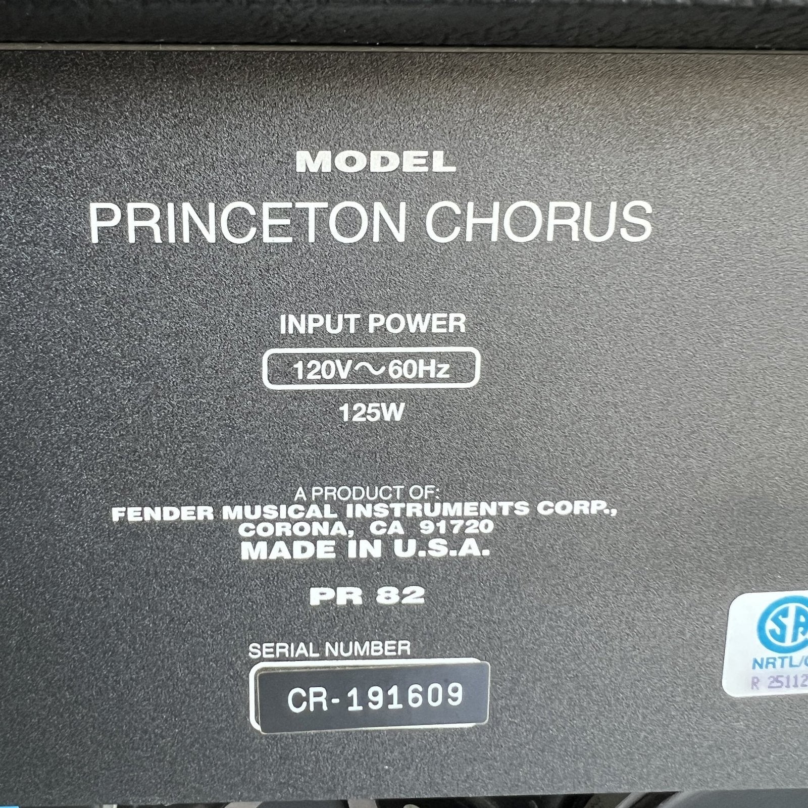 Fender Princeton Chorus 2x10 Guitar Amplifier