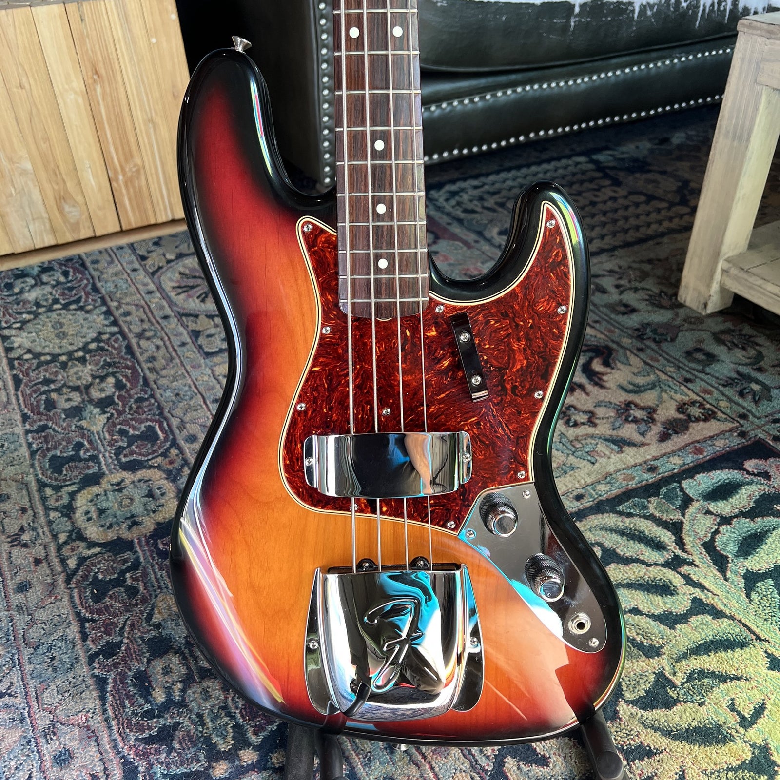 1994 Fender American Vintage '62 Jazz Bass Reissue – Rare "Stack-Knob" Edition (Sunburst/Rosewood)