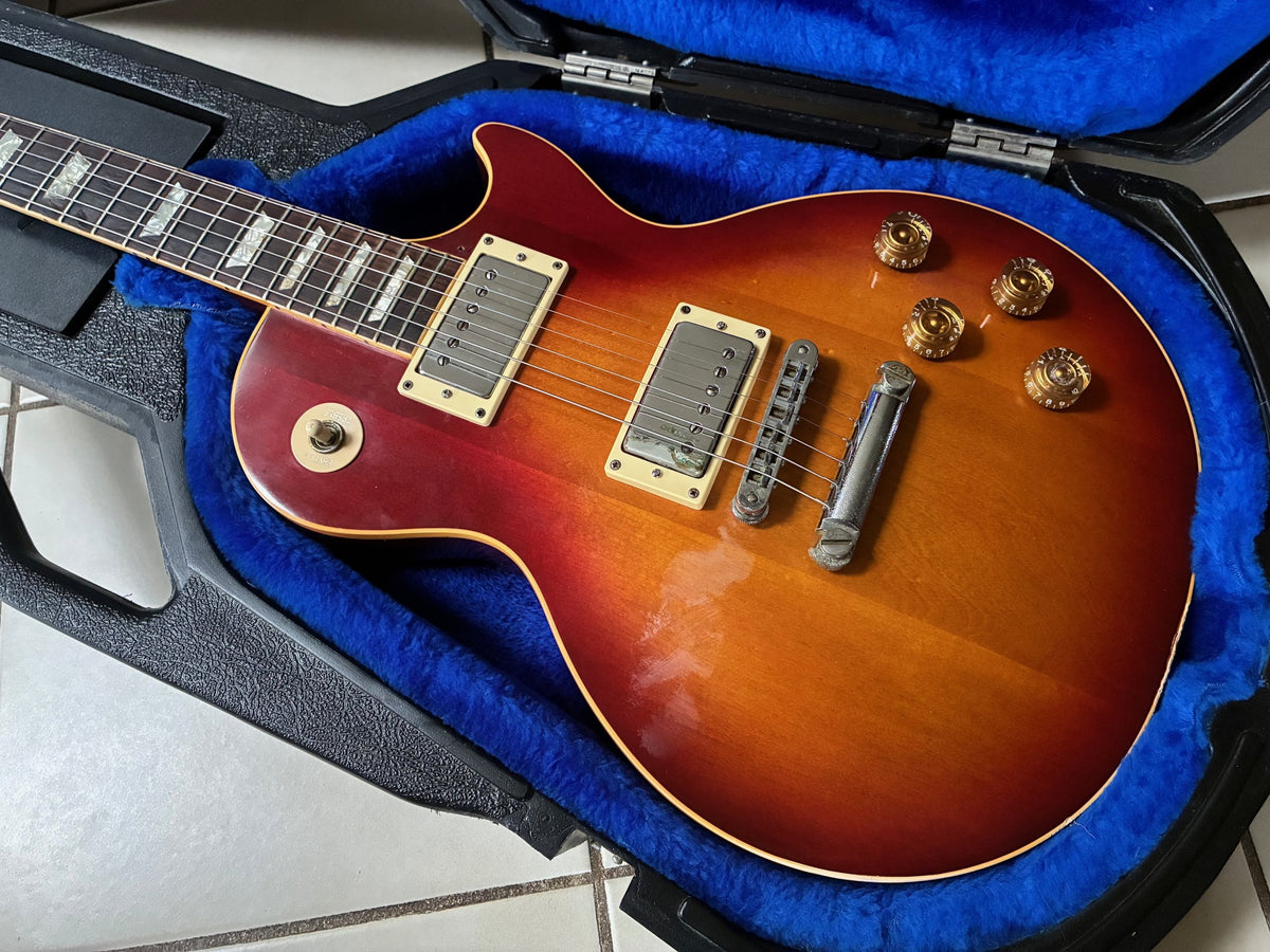 Vintage 1986 Gibson Les Paul Standard Guitar & Case - Sunburst