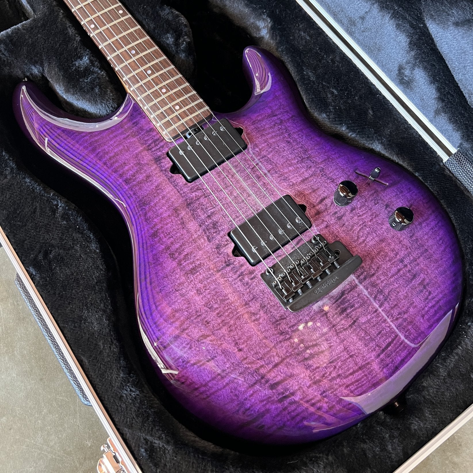 2018 Ernie Ball Music Man Luke III - Boysenberry Flame
