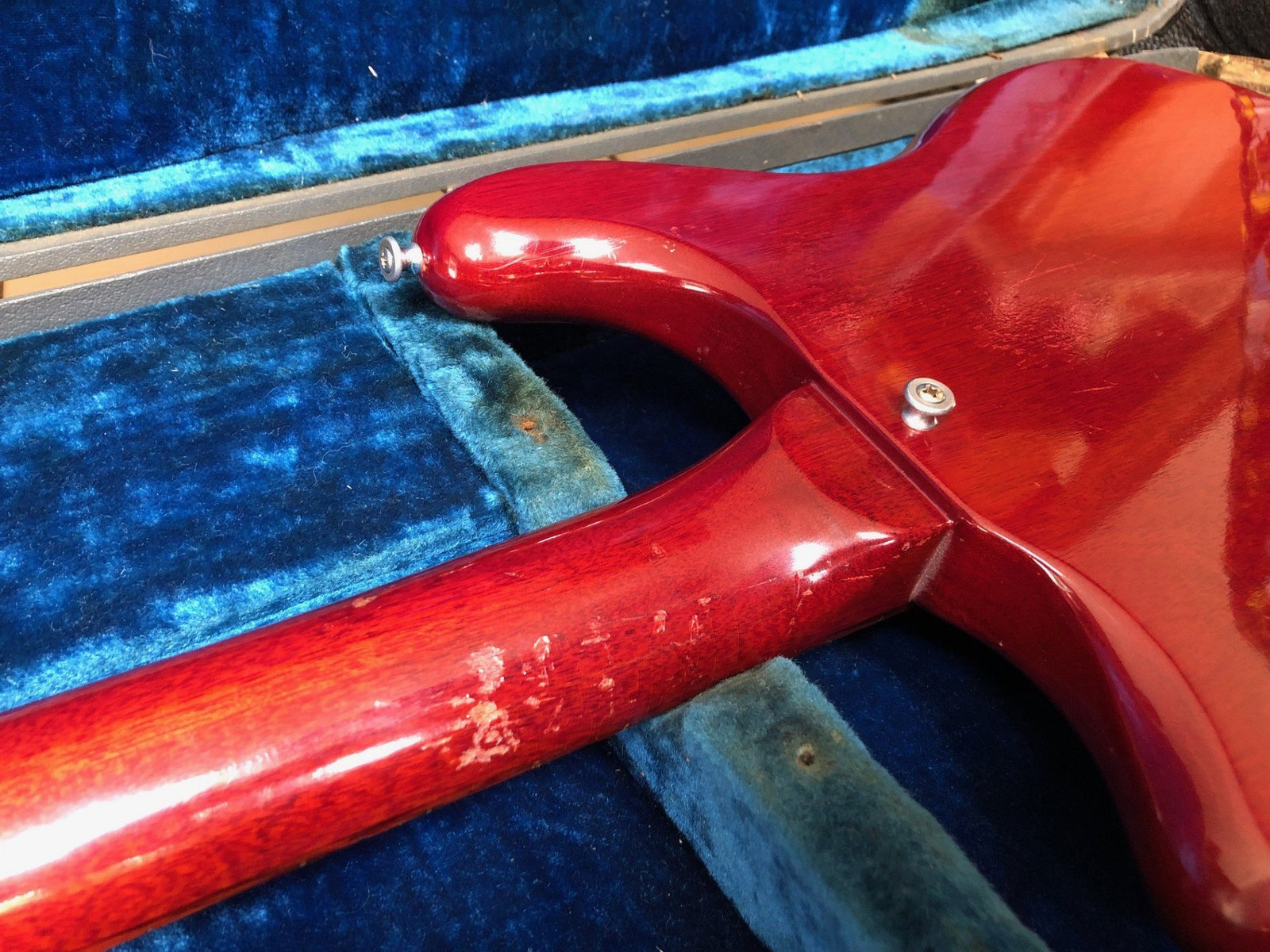 Vintage 1964 Epiphone Newport bass guitar and case 100% original