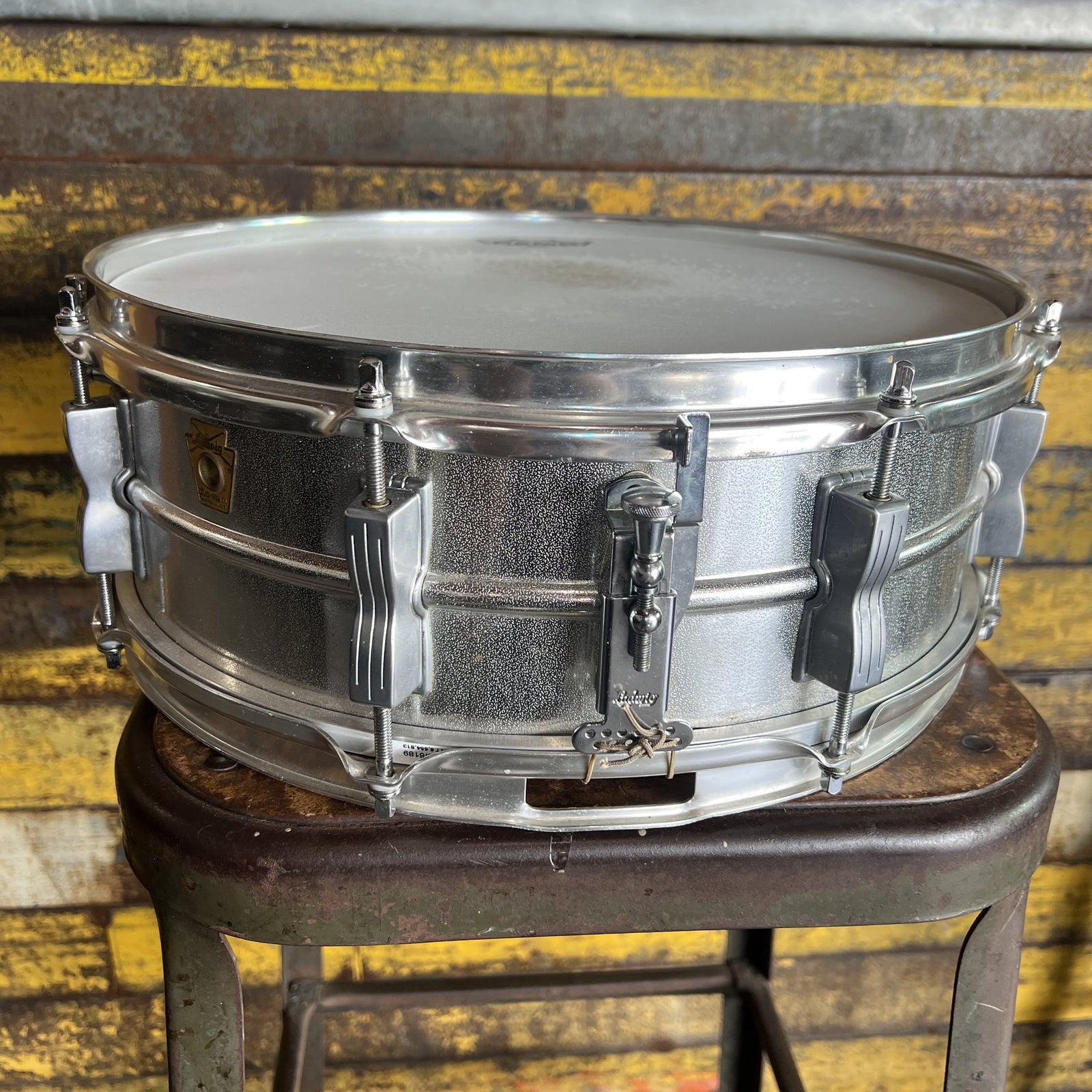 Rare Early '60s Ludwig Acrolite Prototype Snare | Orange Peel