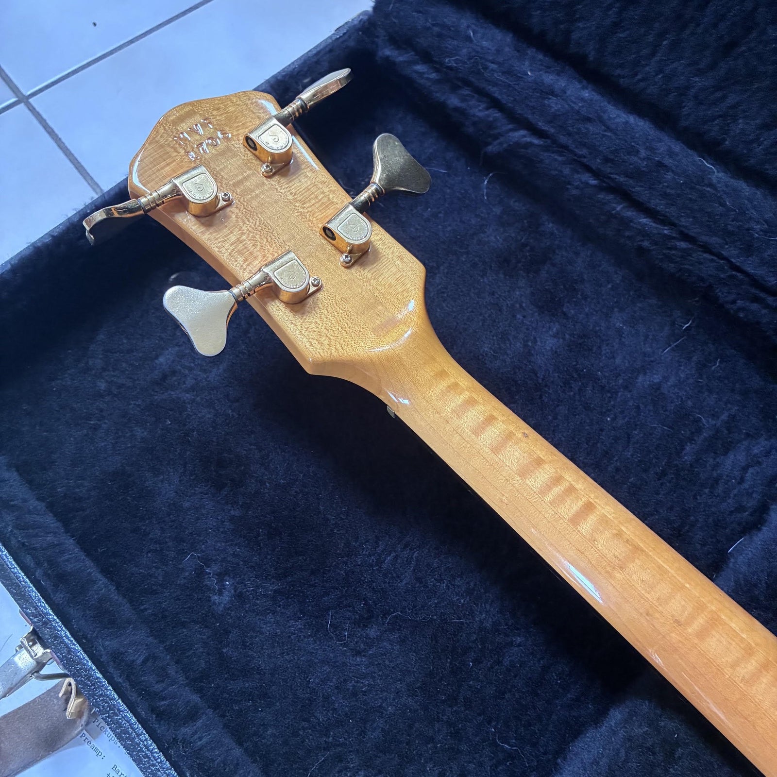 Vintage 1989 Pedulla MVP AAAA Bass Guitar & Case