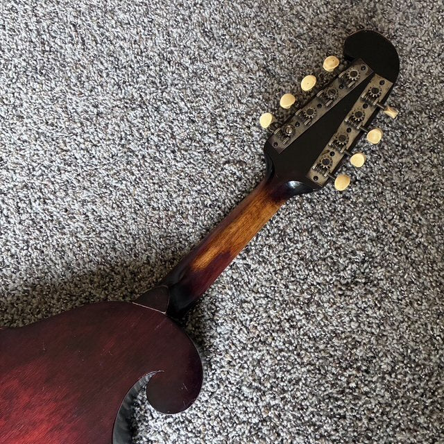 Vintage 1920’s Regal Acoustic Mandolin & Case Reverse Scroll
