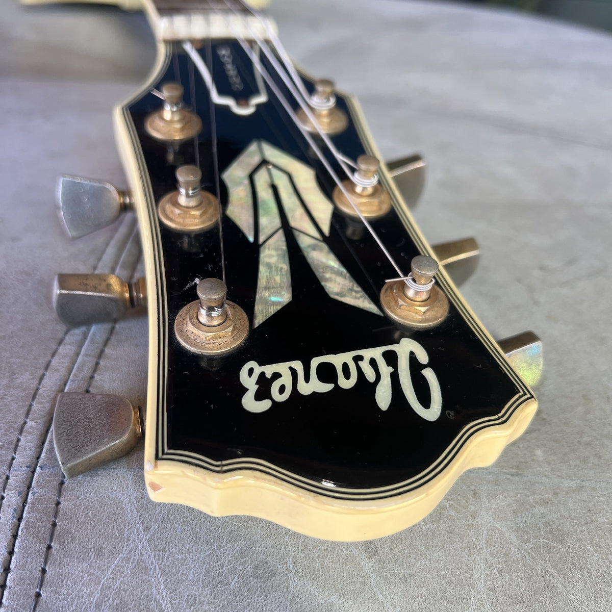 1977 Ibanez Model 2350 Custom Lawsuit Era Electric Guitar - Antique White (Steve Jones Sex Pistols Tribute)