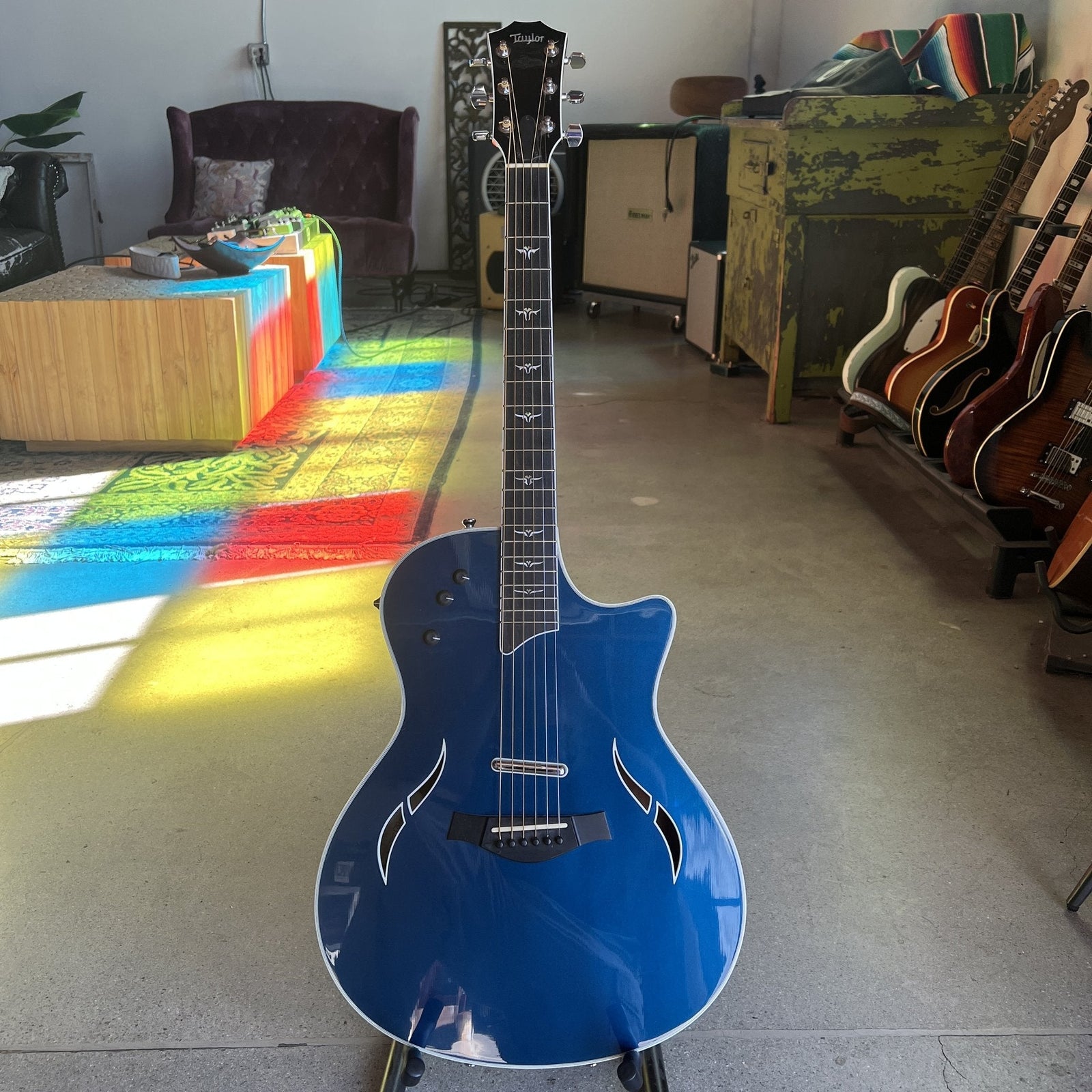 Taylor T5-C Thinline 5-Way - Blue Edgeburst