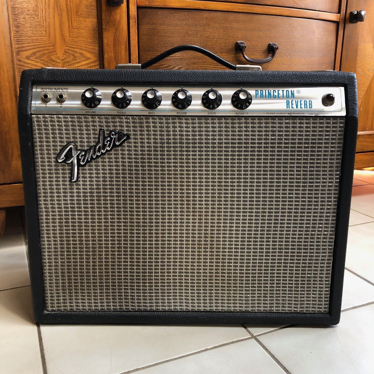 Vintage 1973 Fender Princeton Reverb Guitar Amplifier