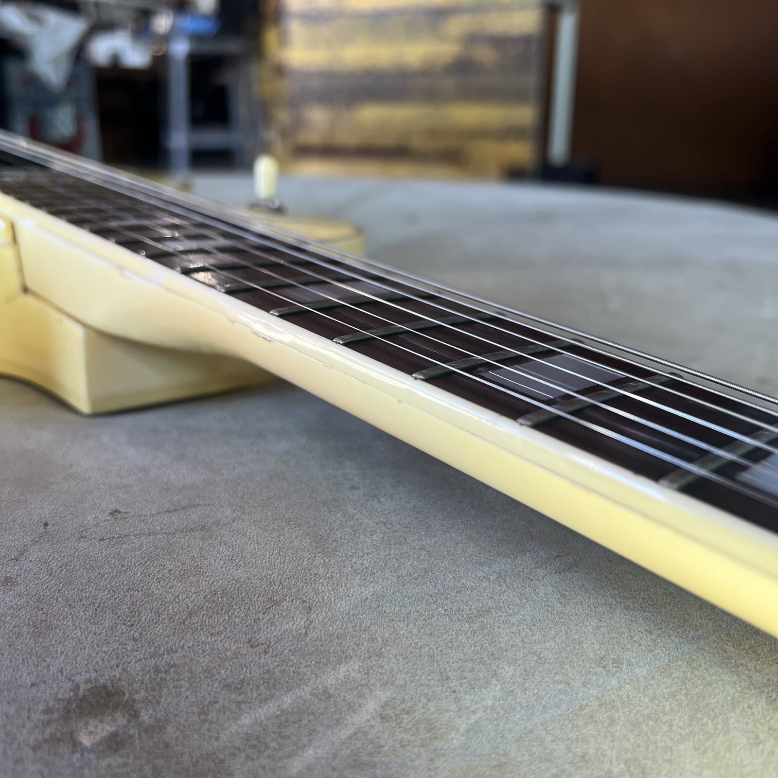 1977 Ibanez Model 2350 Custom Lawsuit Era Electric Guitar - Antique White (Steve Jones Sex Pistols Tribute)