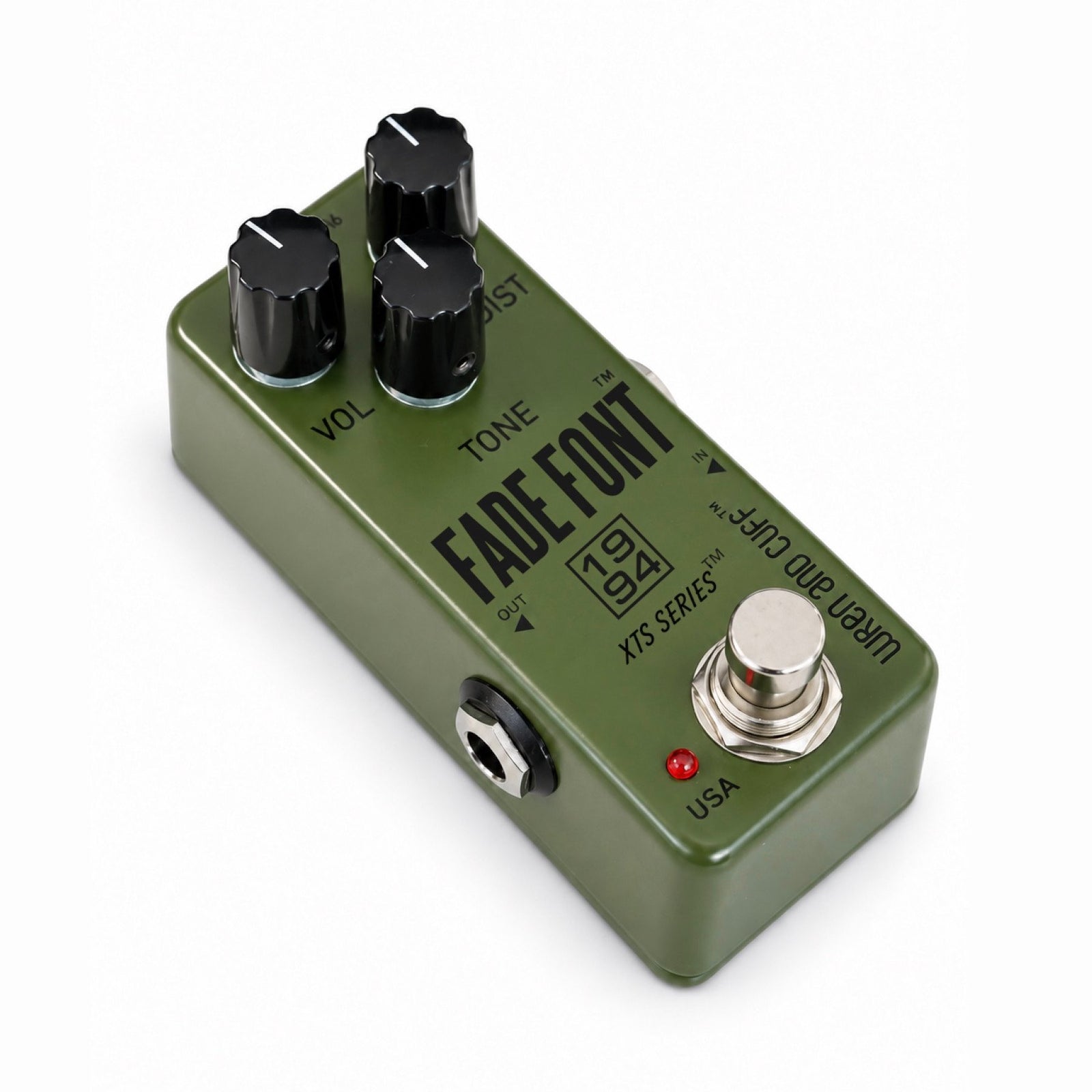 Wren and Cuff XTS Fade Font 94 micro pedal side profile